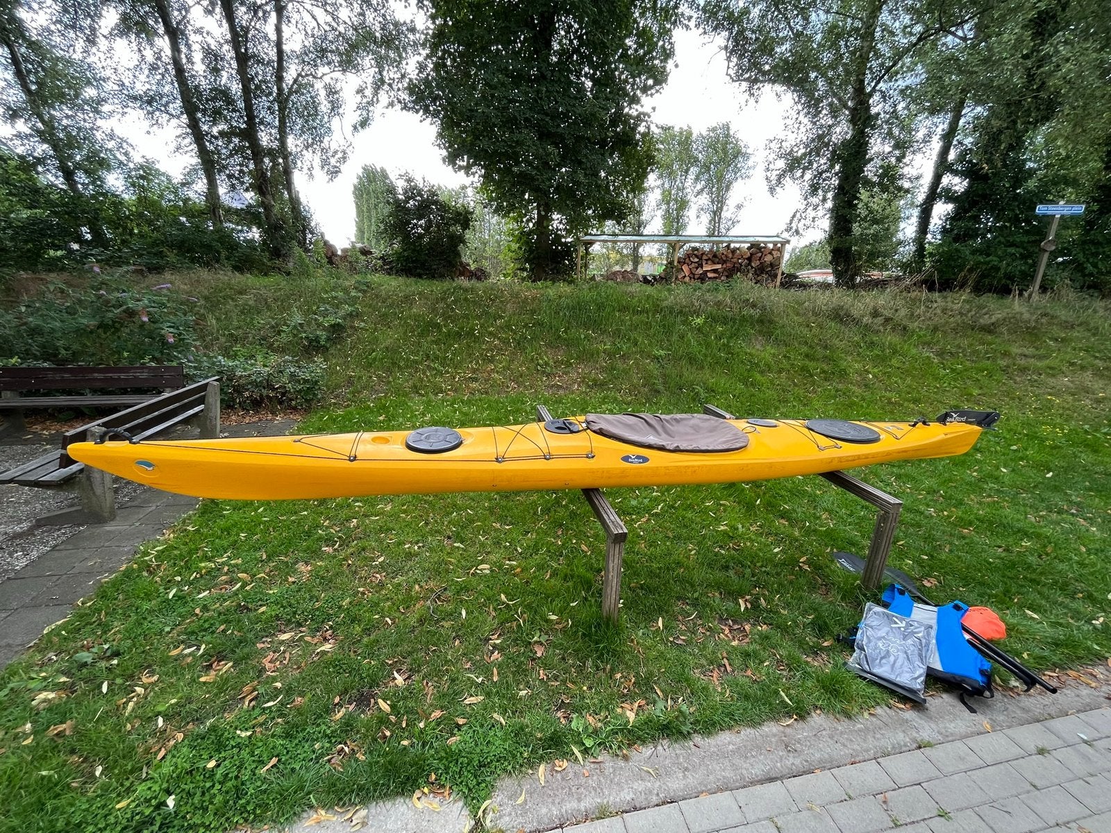 Seabird Kayak, Watersport en Boten, Kano's, Ophalen, Gebruikt, Eén persoon, Met peddels