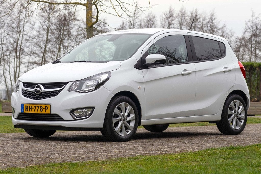 Opel KARL 1.0 ecoFLEX Innovation 62.900 km +NAP NL-auto, Auto's, Opel, 839 kg, Gebruikt, Leder en Stof, Wit