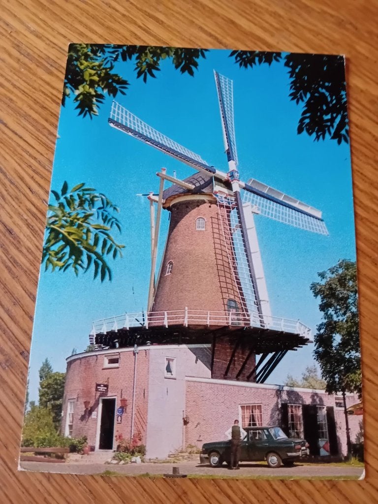 Geervliet kaart Bernisse Molen - uniek molenrestaurant, Ophalen of Verzenden, Voor 1920, Ongelopen