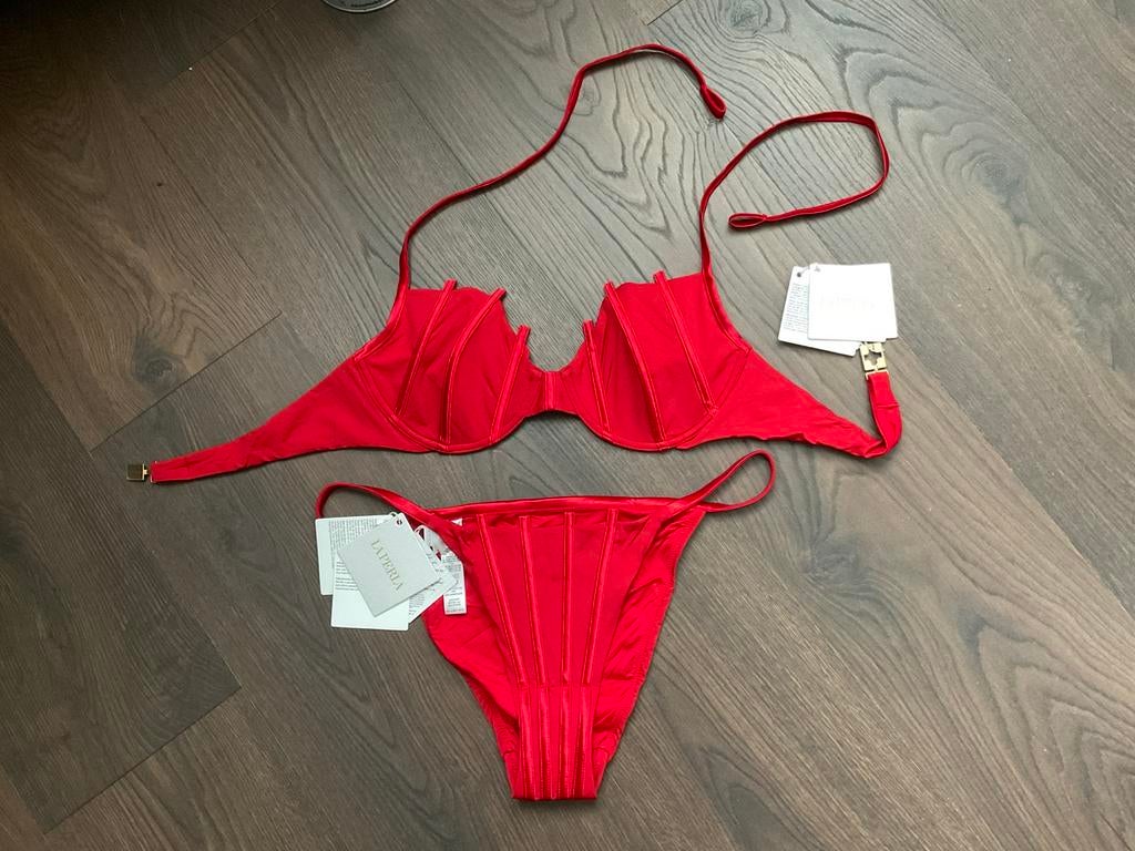 La Perla rode bikini - nieuw - maat 38/40, Kleding | Dames, Ophalen of Verzenden, Nieuw, Rood, Bikini