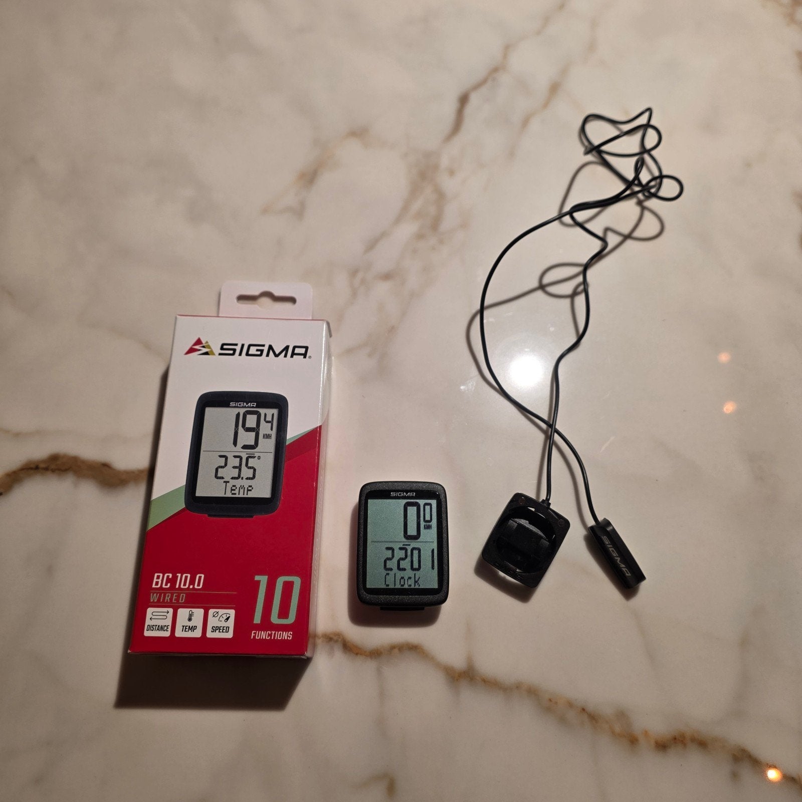 Sigma BC 10.0 Wired Fietscomputer - Nieuw in doos, Fietsen en Brommers, Ophalen of Verzenden, Zo goed als nieuw