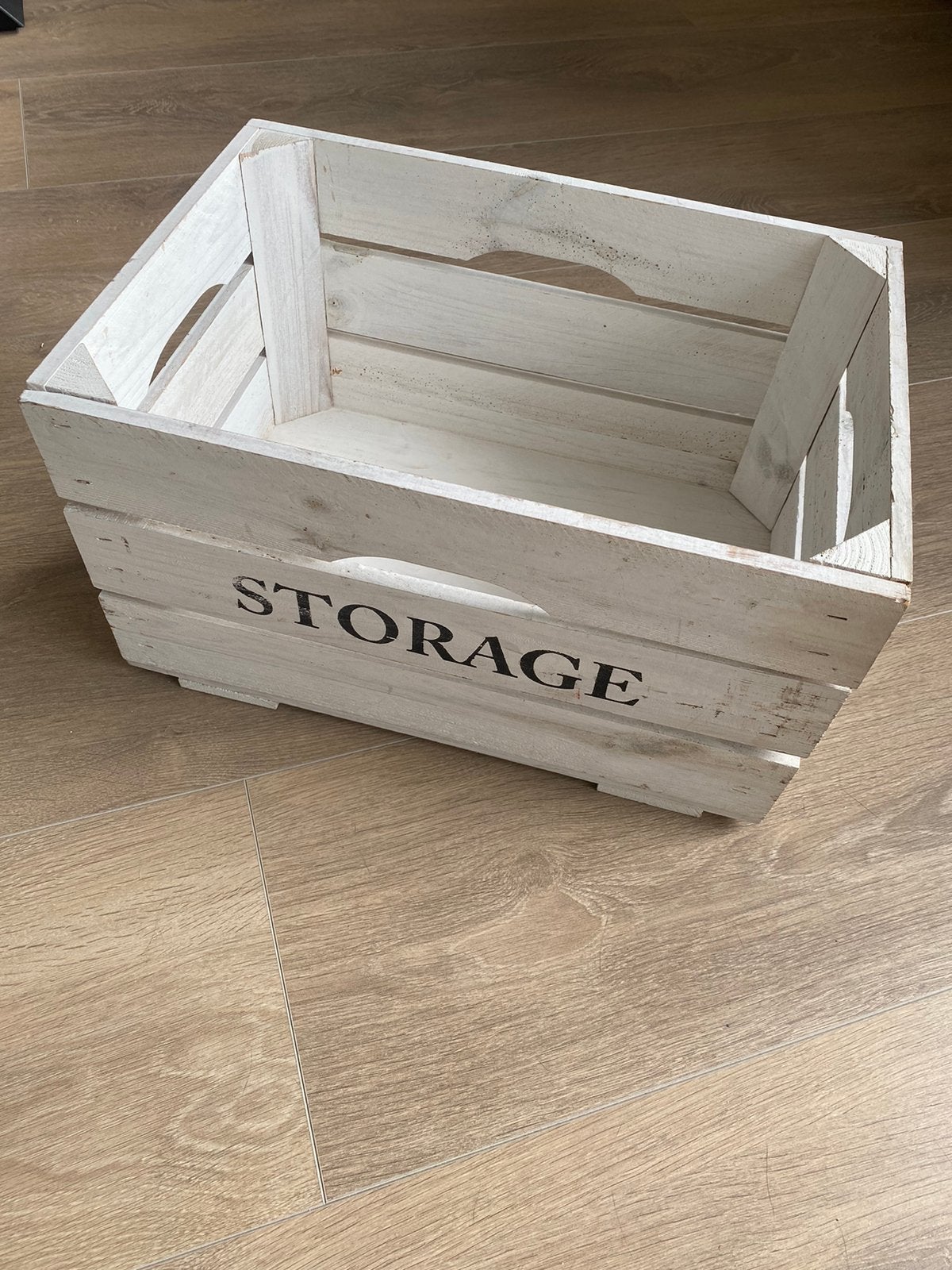 Wit houten kistje, aardappelkistje, Huis en Inrichting, Ophalen, Zo goed als nieuw, Minder dan 50 cm