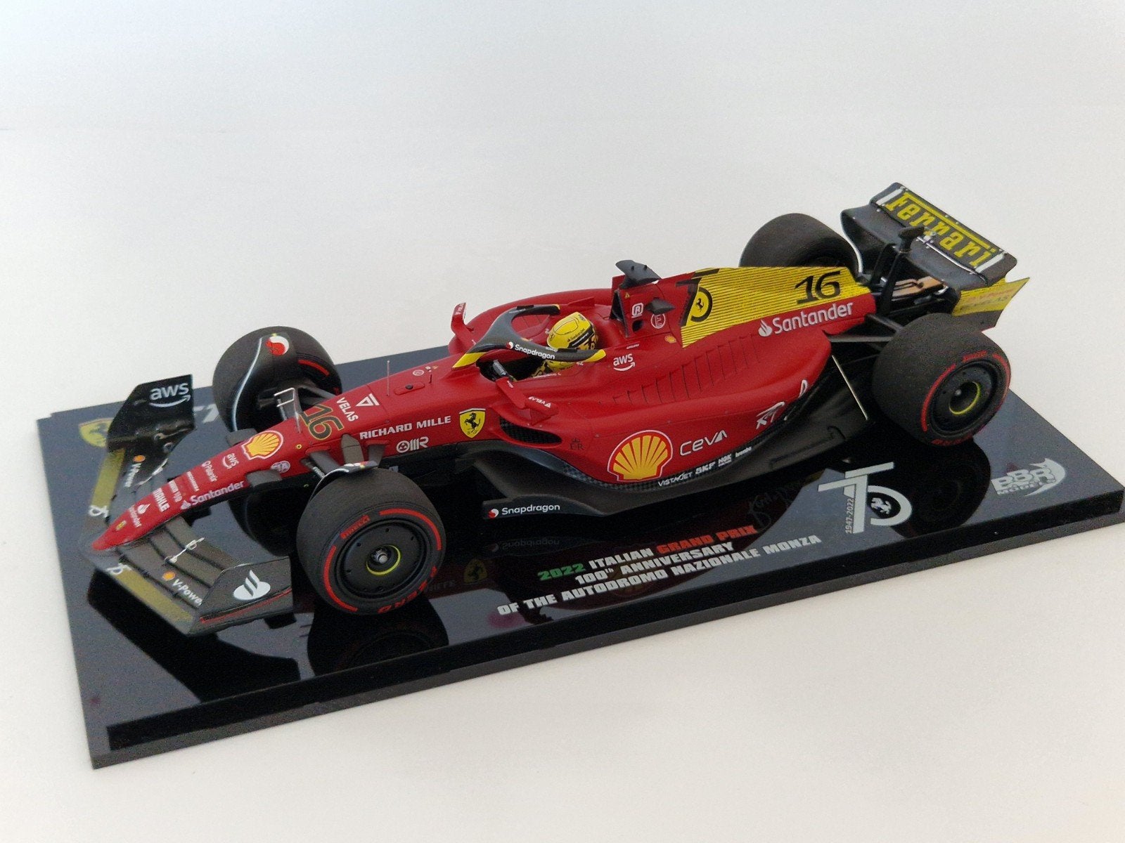 BBR 1:18 Ferrari F1-75 GP Monza Italy 2022 Charles Leclerc, Verzenden, Nieuw, Auto, Overige merken