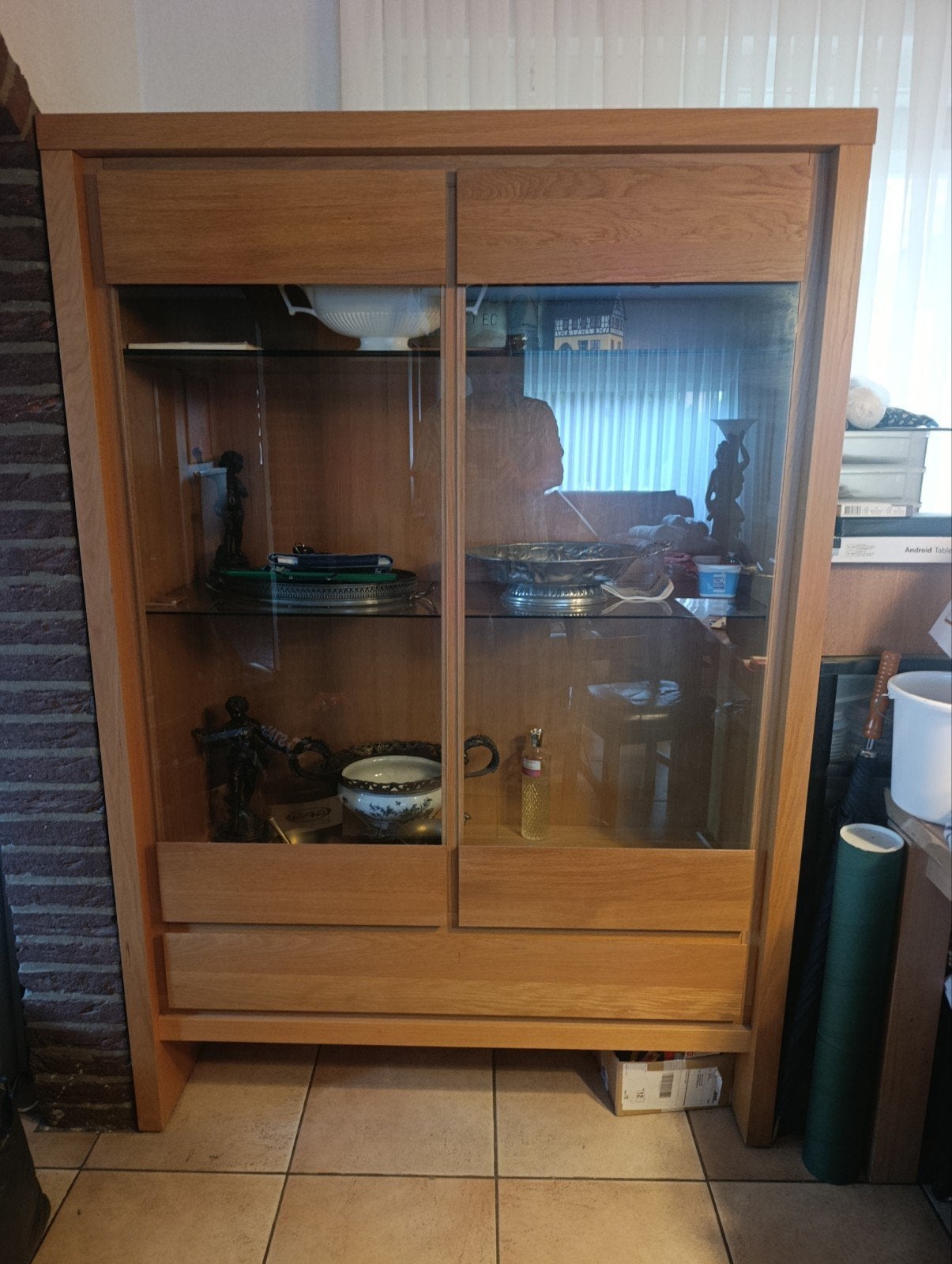 vitrine kast, Ophalen, Gebruikt, Met lade(s), Designer
