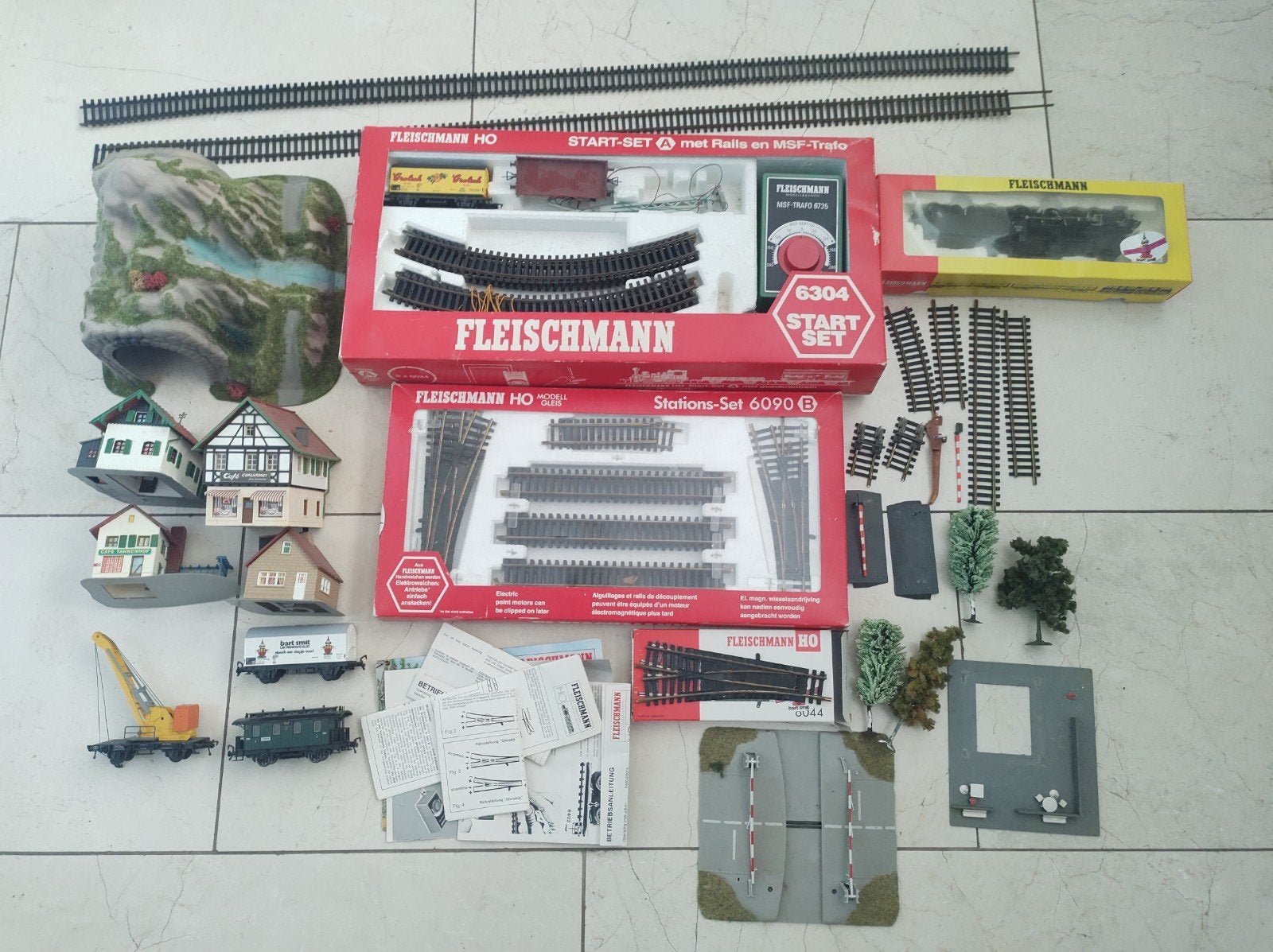 Fleischmann HO Startset en Stations-Set met extra's, Hobby en Vrije tijd, Modeltreinen | H0, Overige merken, Ophalen of Verzenden