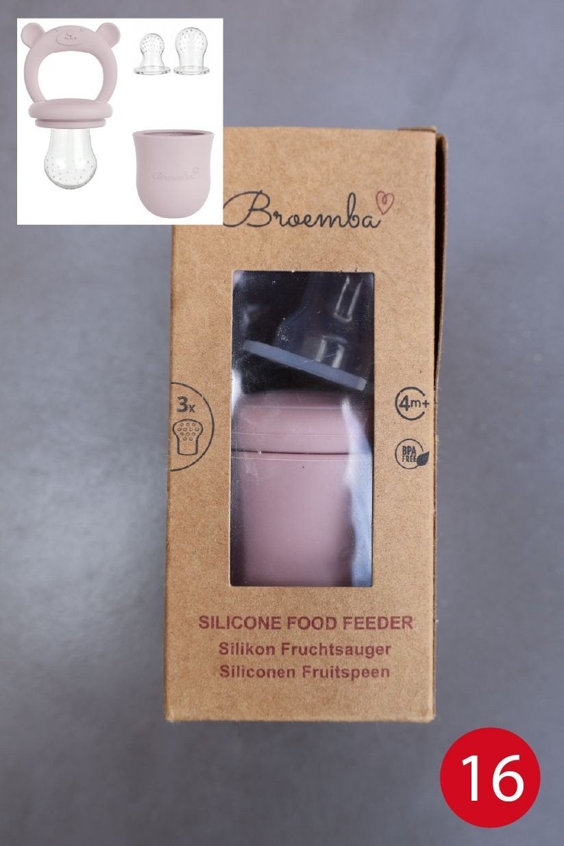 Broemba Siliconen Fruitspeen - BPA-vrij - Roze, Ophalen of Verzenden, Nieuw, Overige typen