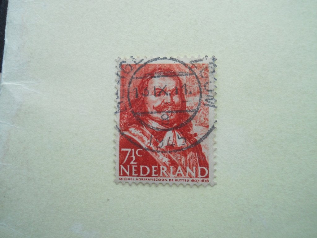 Nederland 1943 Michiel de Ruyter Nvph.412 Bergen op Zoom, Postzegels en Munten, Ophalen of Verzenden, Na 1940, Gestempeld
