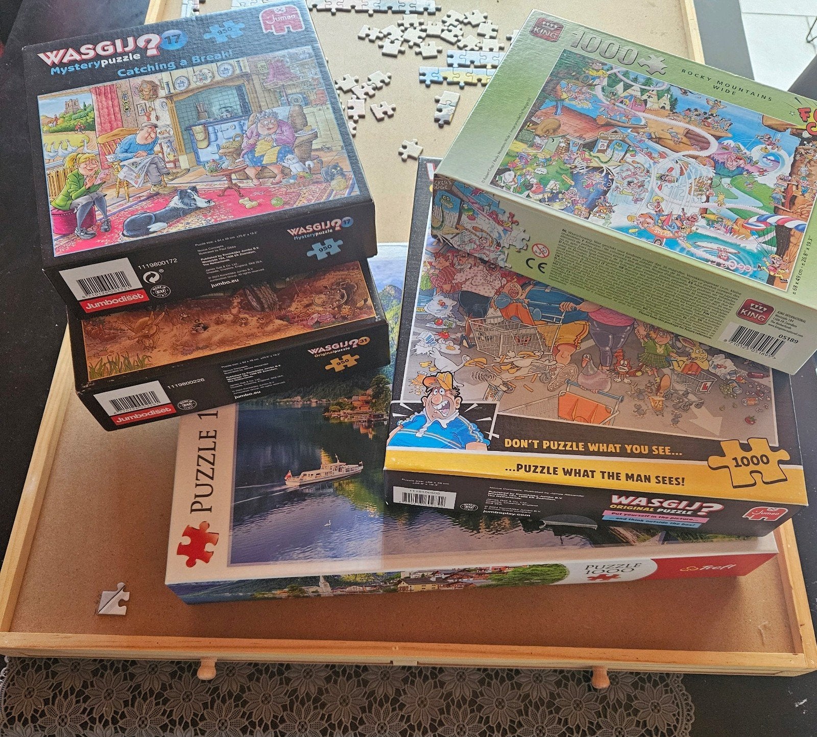Puzzels, Ophalen, 500 t/m 1500 stukjes, Zo goed als nieuw