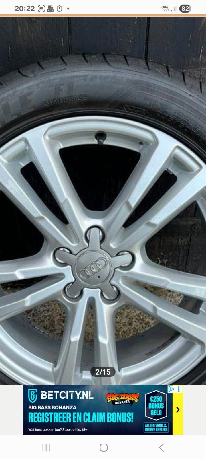 Originele Audi velgen, Ophalen