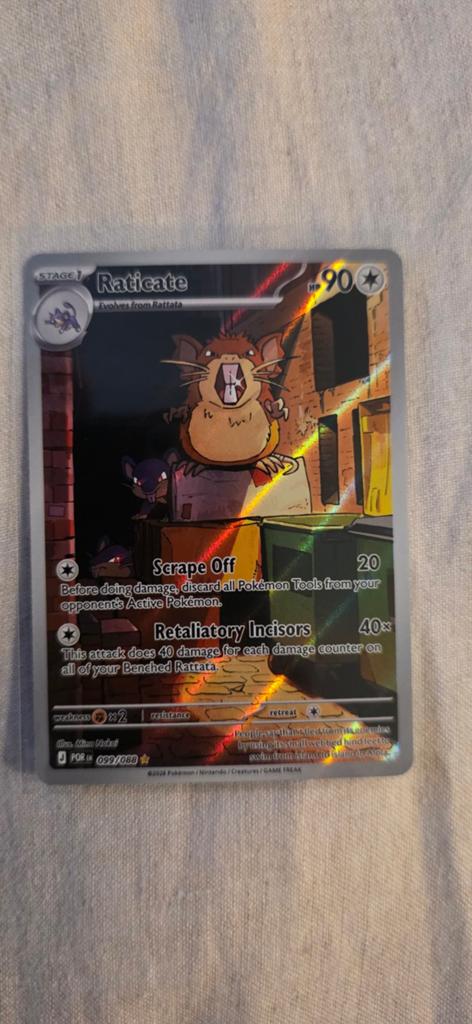 Raticate #99 Pokémon kaart, Ophalen of Verzenden, Nieuw, Losse kaart, Foil