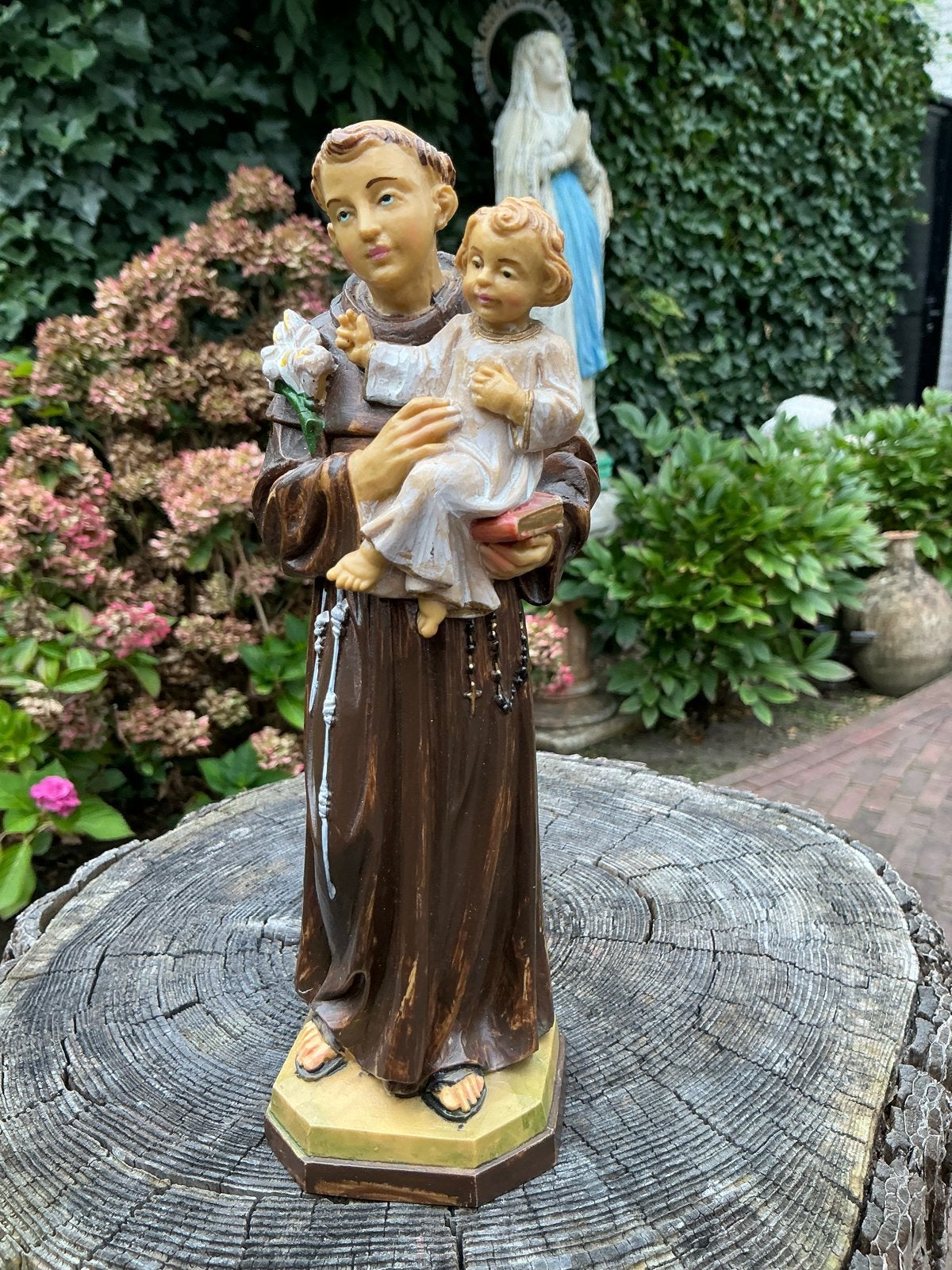 Lief H. St Anthonius beeld met kindje ❤️ binnen/buiten, Ophalen of Verzenden
