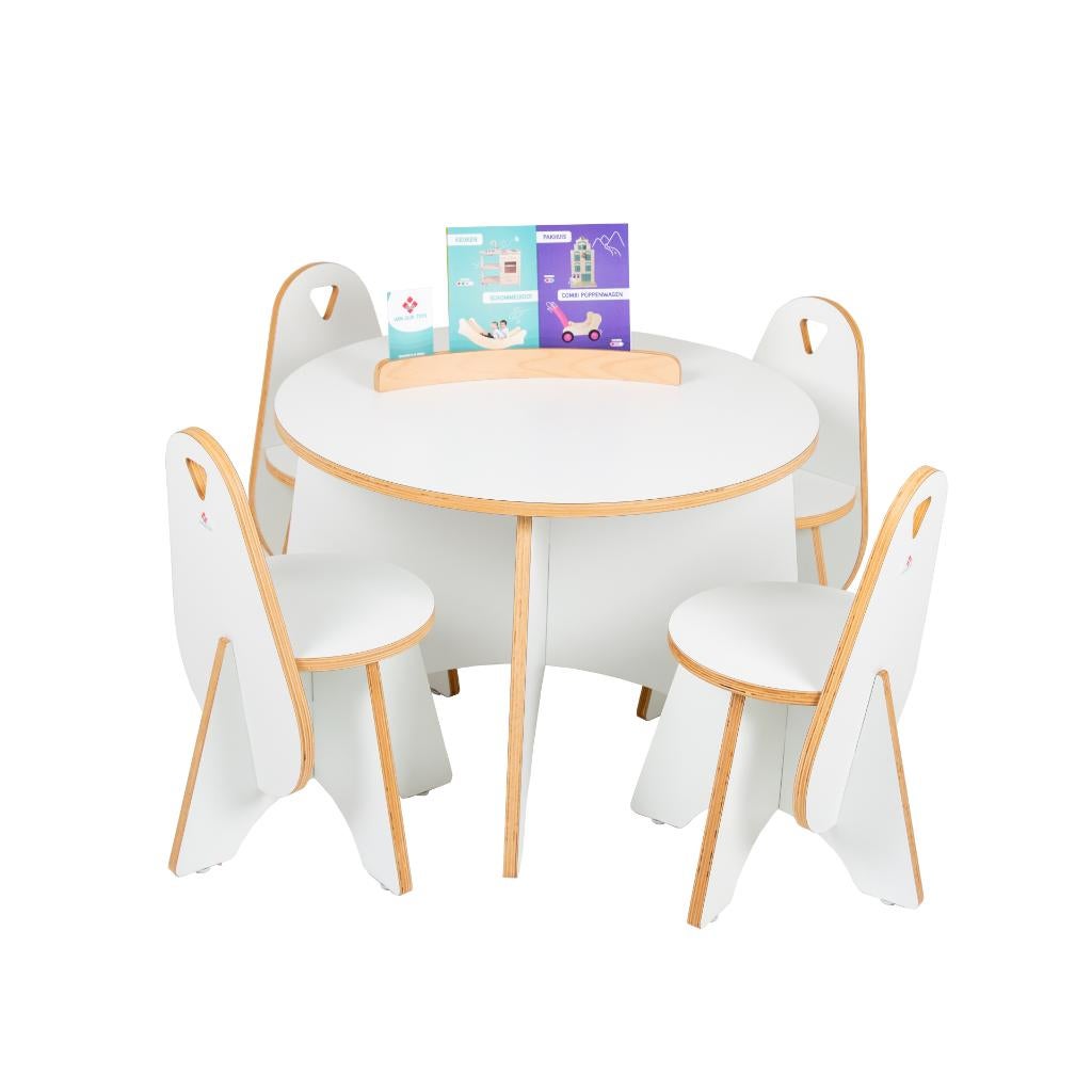 Kindertafel met stoelen. Ronde tafel apollo met twee stoelen, Kinderen en Baby's, Kinderkamer | Tafels en Stoelen, Ophalen of Verzenden