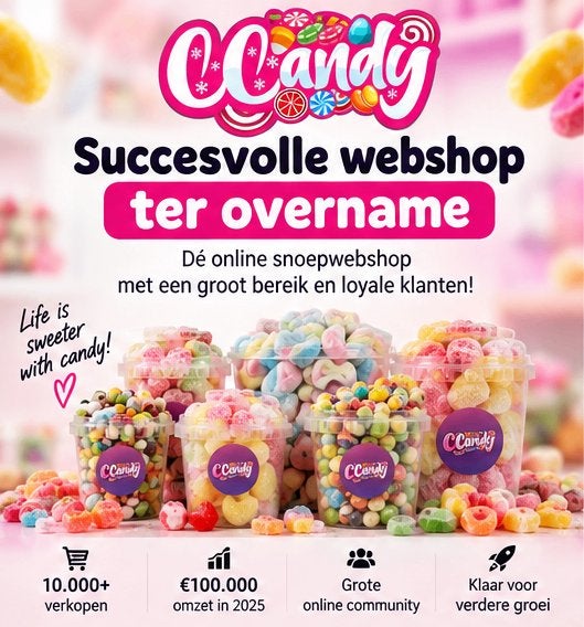 Succesvolle webshop CCandy ter overname., Zakelijke goederen