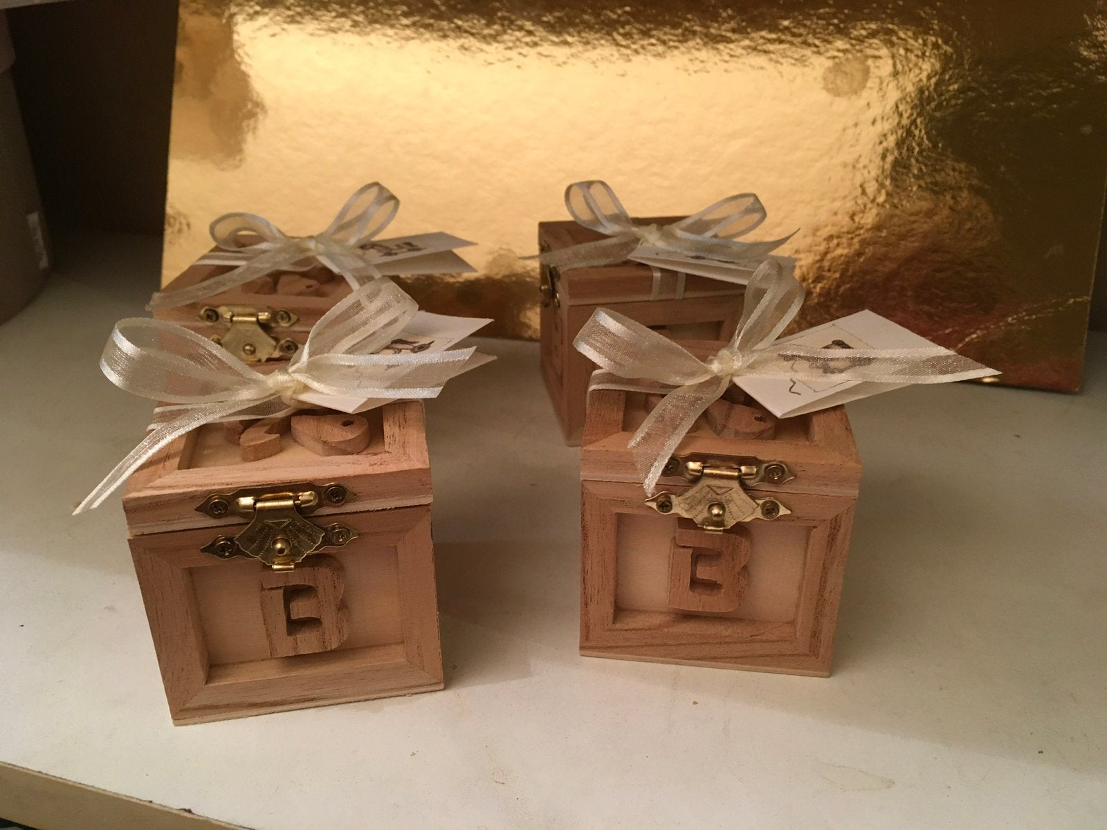 Te koop houten geboorte bedankjes (15stuks), Ophalen of Verzenden, Nieuw, Kraamcadeau