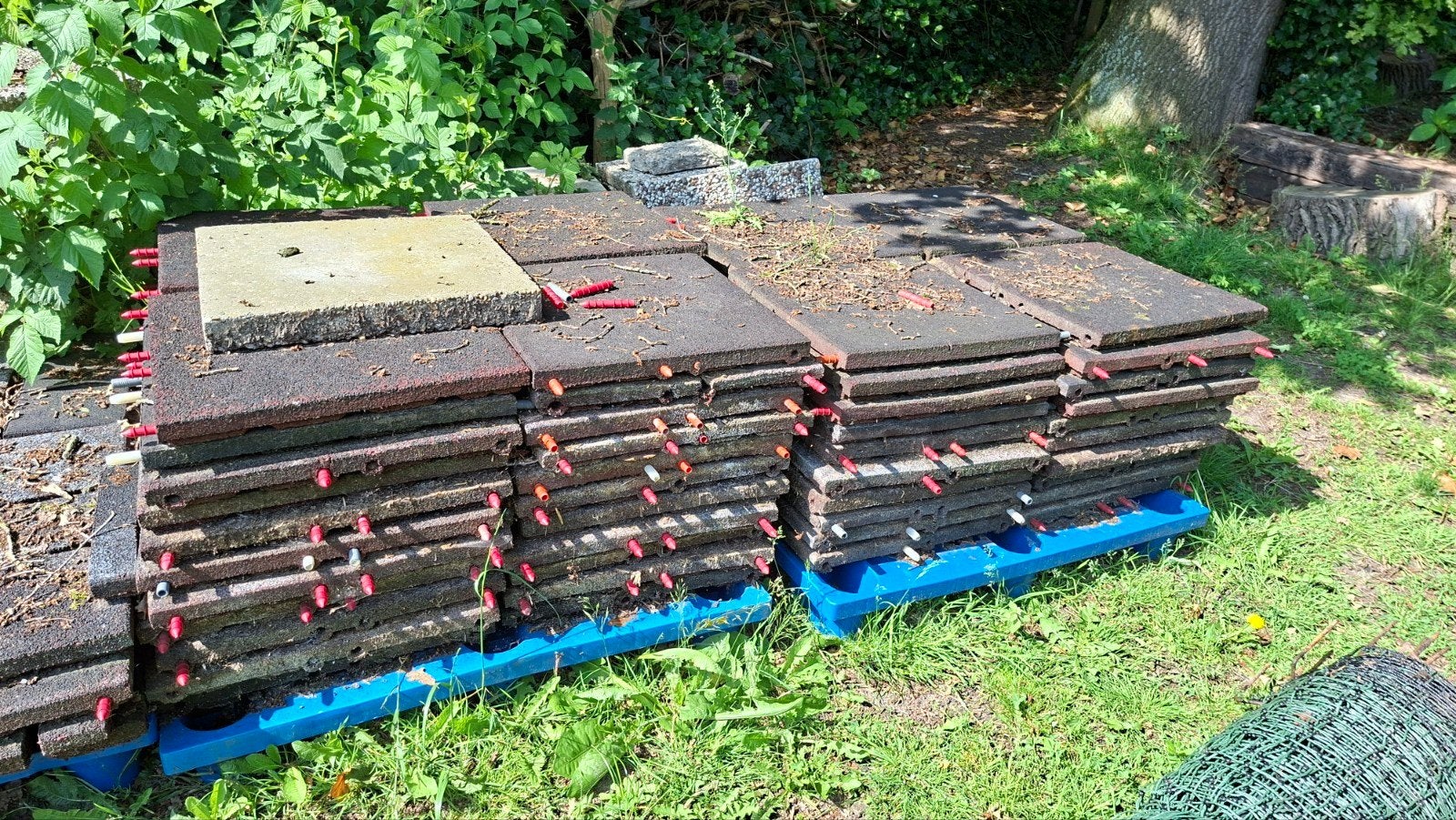 Rubber tegels, Ophalen, Gebruikt, Rubber, Overige typen