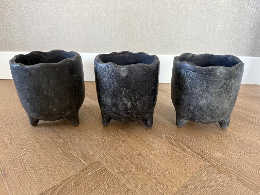 Plantenpotten Gommaire, Huis en Inrichting, Woonaccessoires | Vazen, Ophalen, Overige kleuren, Aardewerk of Porselein, Zo goed als nieuw