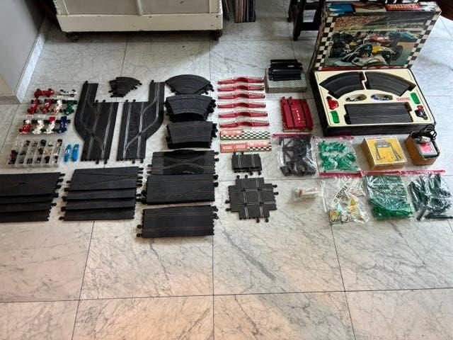 Scalextric auto racebaan vintage, Kinderen en Baby's, Speelgoed | Racebanen, Gebruikt, Elektrisch, Overige merken, Ophalen of Verzenden