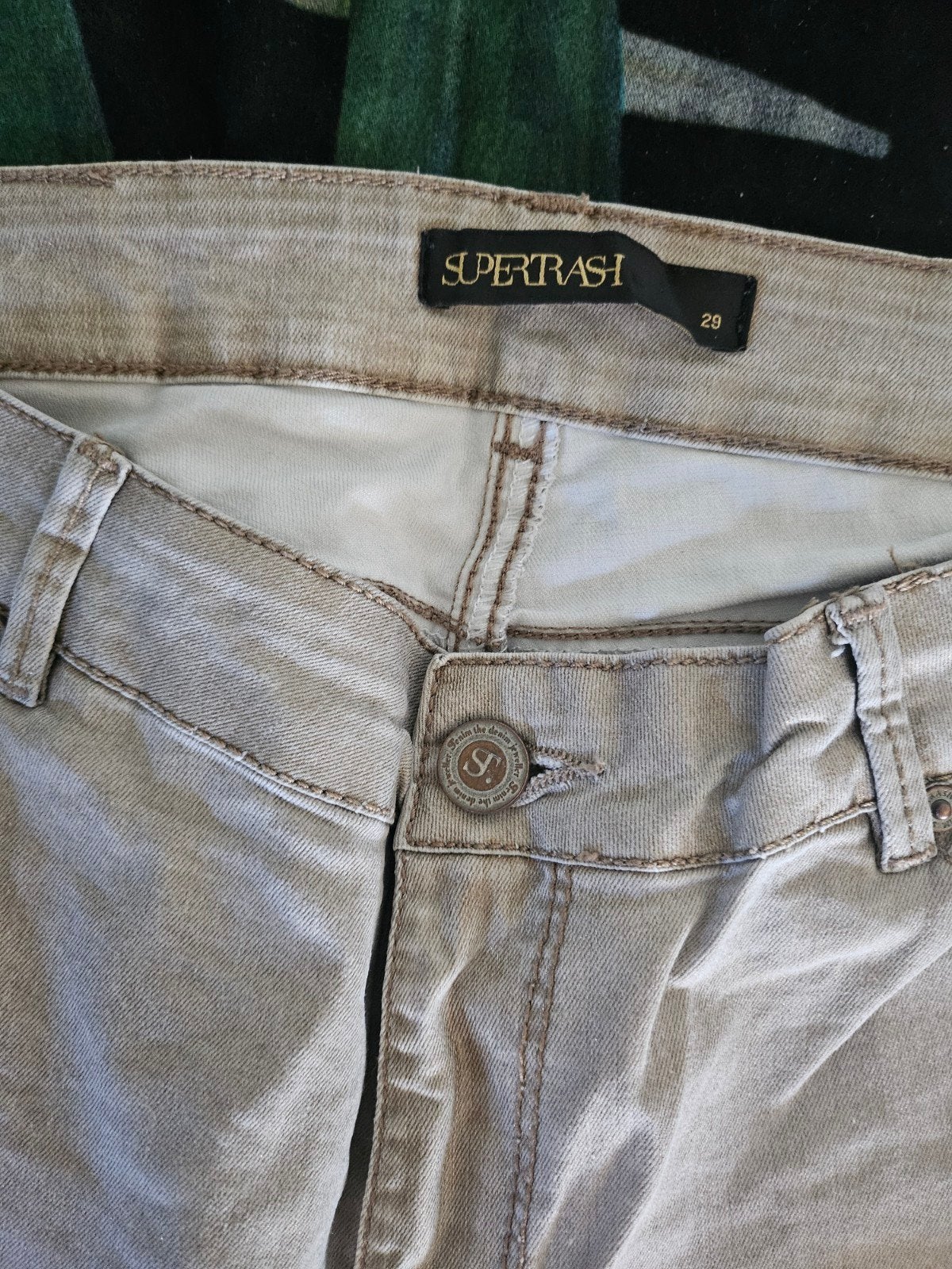 Supertrash Jeans - Beige - Maat 29, Ophalen of Verzenden