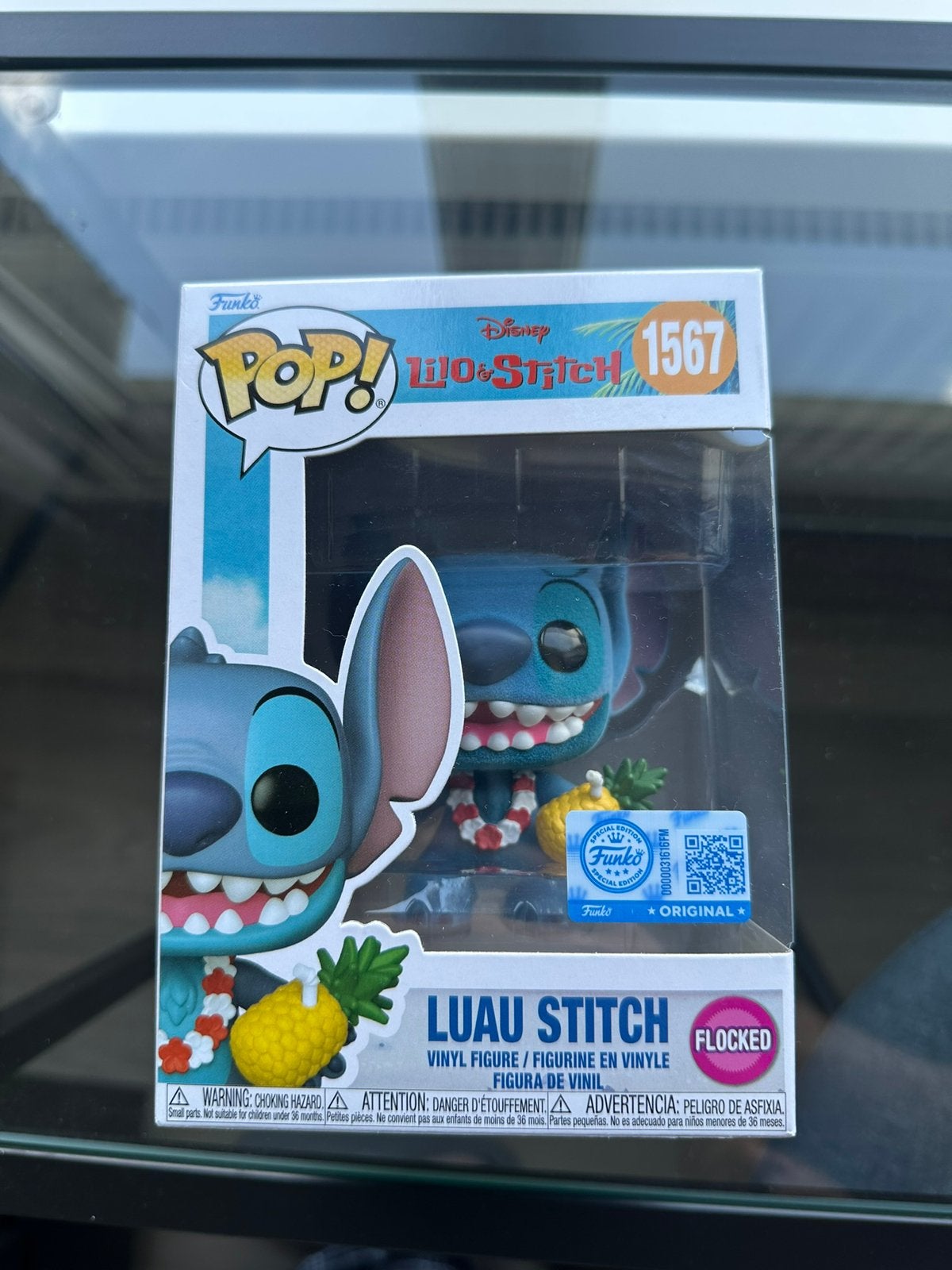 Funko Pop! Luau Stitch Flocked Disney Lilo & Stitch 1567, Ophalen of Verzenden, Zo goed als nieuw