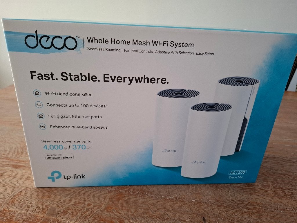 TP-Link Deco M4 mesh wifi systeem, Ophalen of Verzenden, Zo goed als nieuw, TPLink