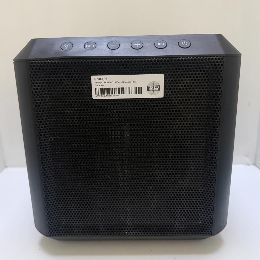 Phillips  TAX4207/10 Party Speaker | Met Garantie, Philips, Gebruikt, Support@philips.com, Philips Center
Amstelplein 2
1096 BC Amsterdam
Netherlands