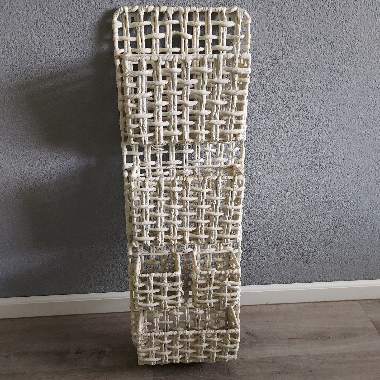 Wandrek  met 5 vakken, Ophalen, Gebruikt, Rechthoekig, Hout