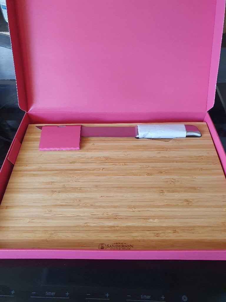 Snijplank van bamboe met mes van Royal Sanderson, Ophalen of Verzenden, Nieuw, Royal Sanderson