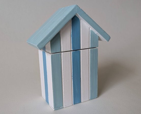 Strandhuis kist p/st., Huis en Inrichting, Ophalen of Verzenden, Nieuw, Hout