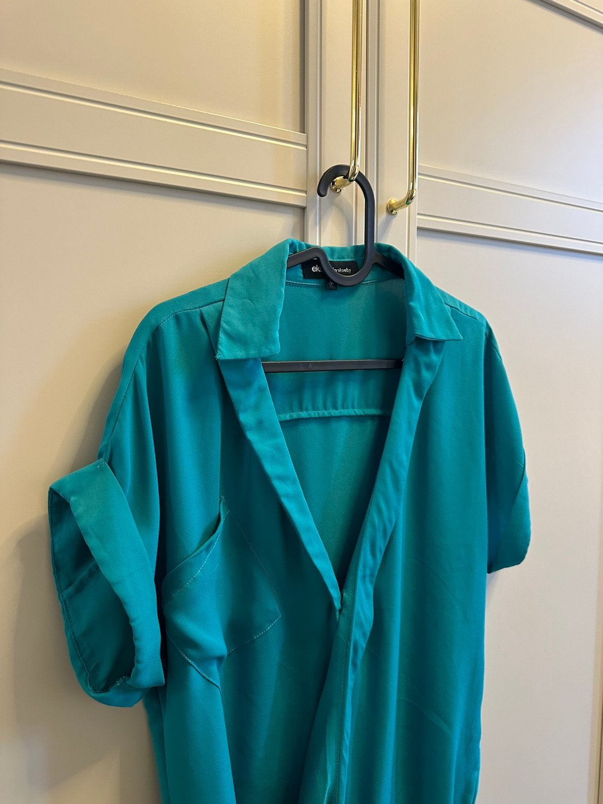 Zara overslag top wikkel blouse tops chiffon M, Ophalen of Verzenden, Nieuw, Maat 38/40 (M), Blauw