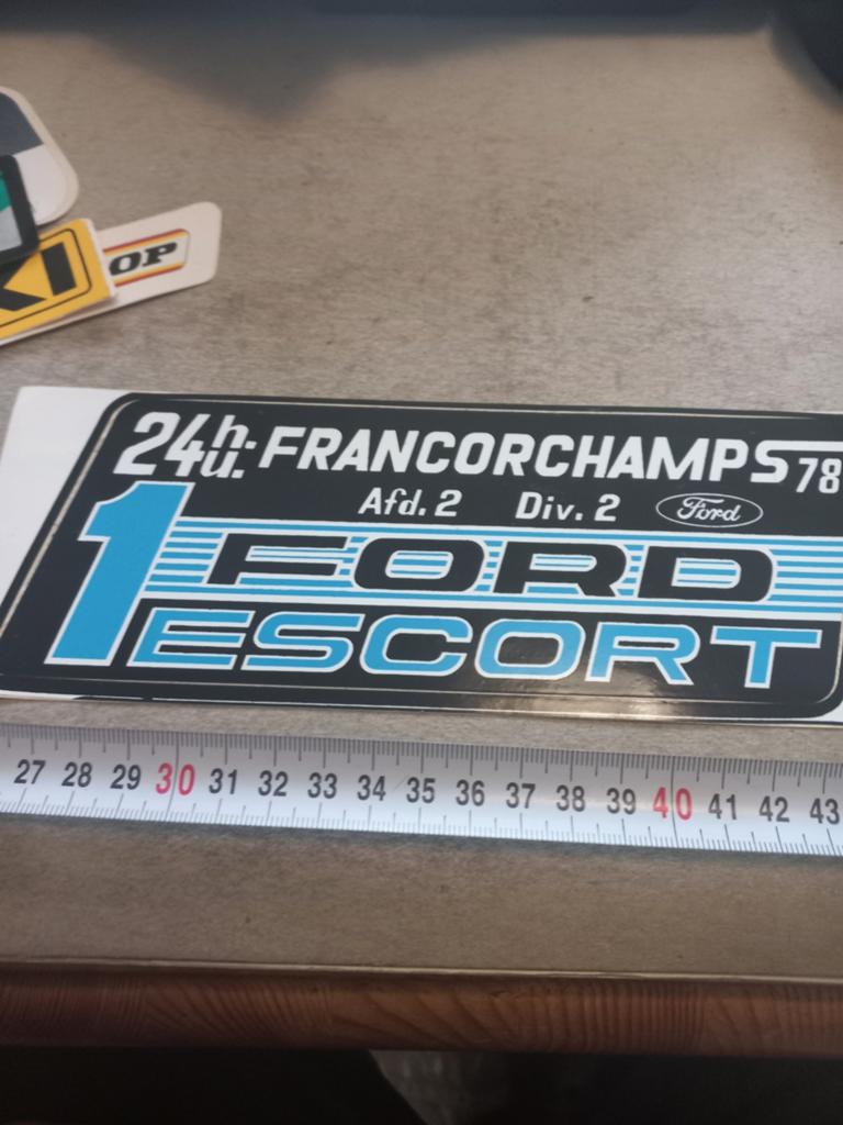 24hr francorchamps ford escort 78, Verzamelen, Transformers, G1, Ophalen of Verzenden, Zo goed als nieuw