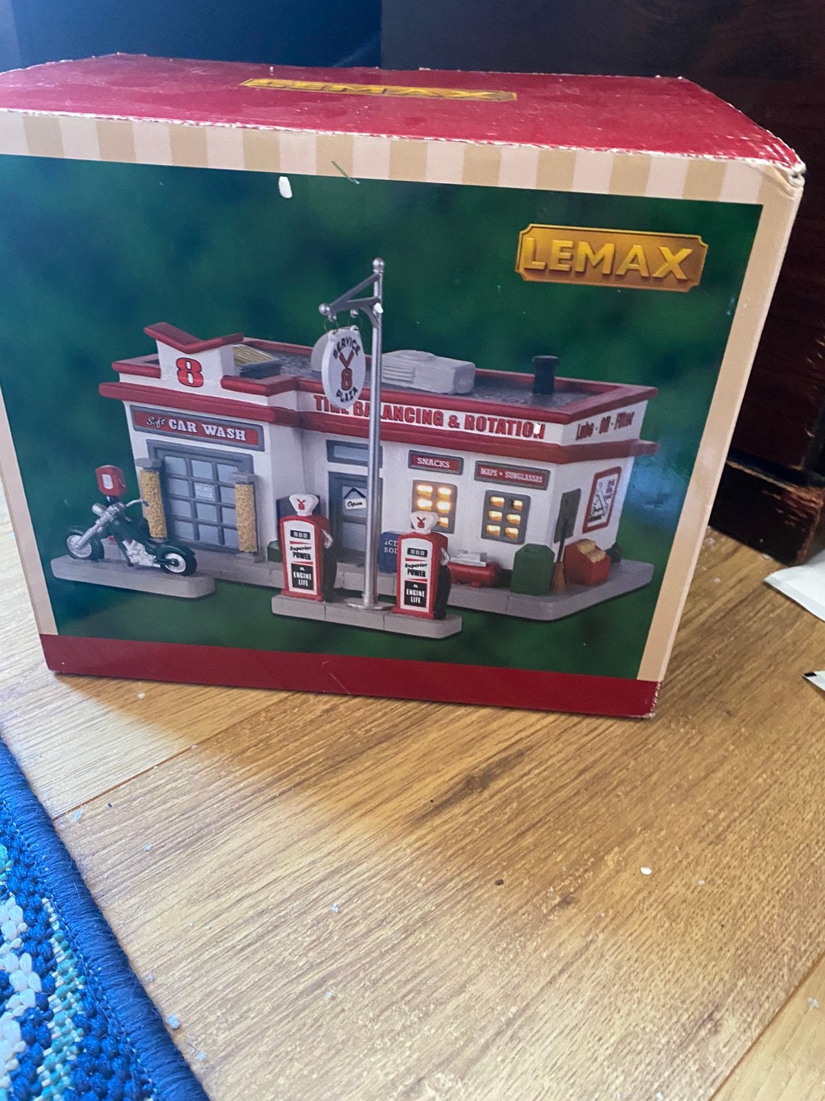 Lemax benzinestation, Diversen, Kerst, Ophalen of Verzenden, Zo goed als nieuw