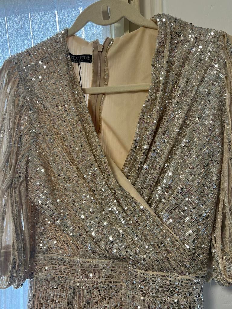 Elegante pailletten jumpsuit Maat:M - feestelijke outfit, Kleding | Dames, Jumpsuits, Ophalen of Verzenden, Zo goed als nieuw