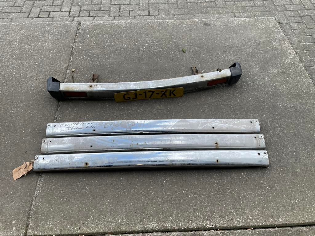 Toyota corolla ke70 chrome bumpers gebruikt, Ophalen of Verzenden