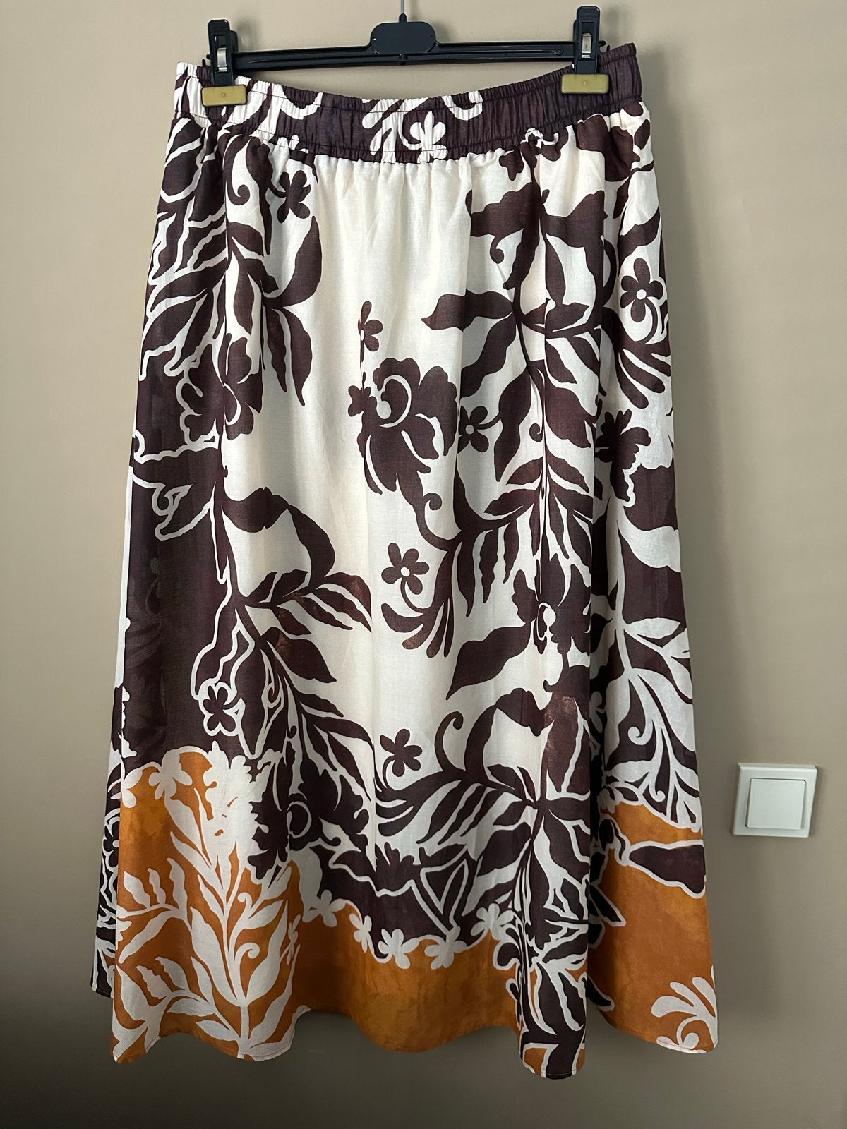 Summum Maxi Rok met Bloemenprint - Mt 40/42 - Gevoerd, Kleding | Dames, Rokken, Maat 38/40 (M), Meerkleurig, Nieuw, Ophalen of Verzenden
