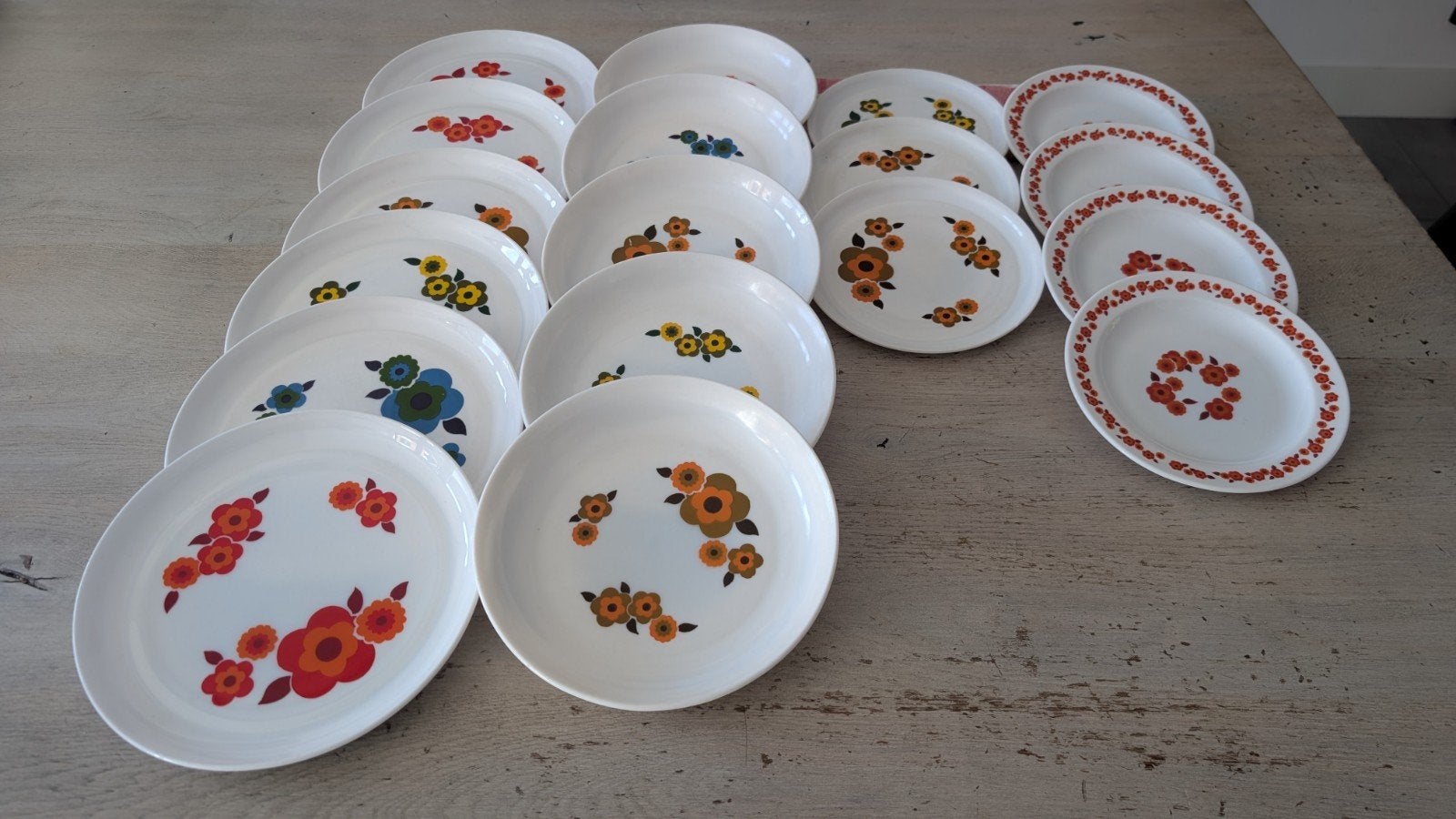 Vintage Arcopal France Lotus servies – 22-delig – jaren 70, Huis en Inrichting, Ophalen, Gebruikt, Overige merken, Glas