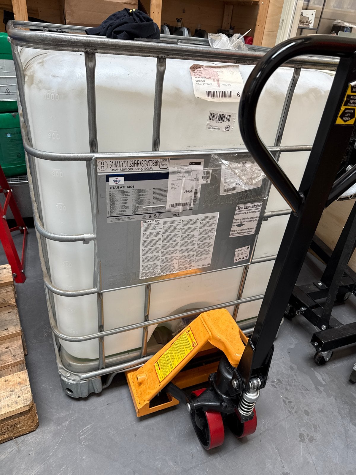 Lege IBC container 1000L, Tuin en Terras, Regentonnen, Ophalen