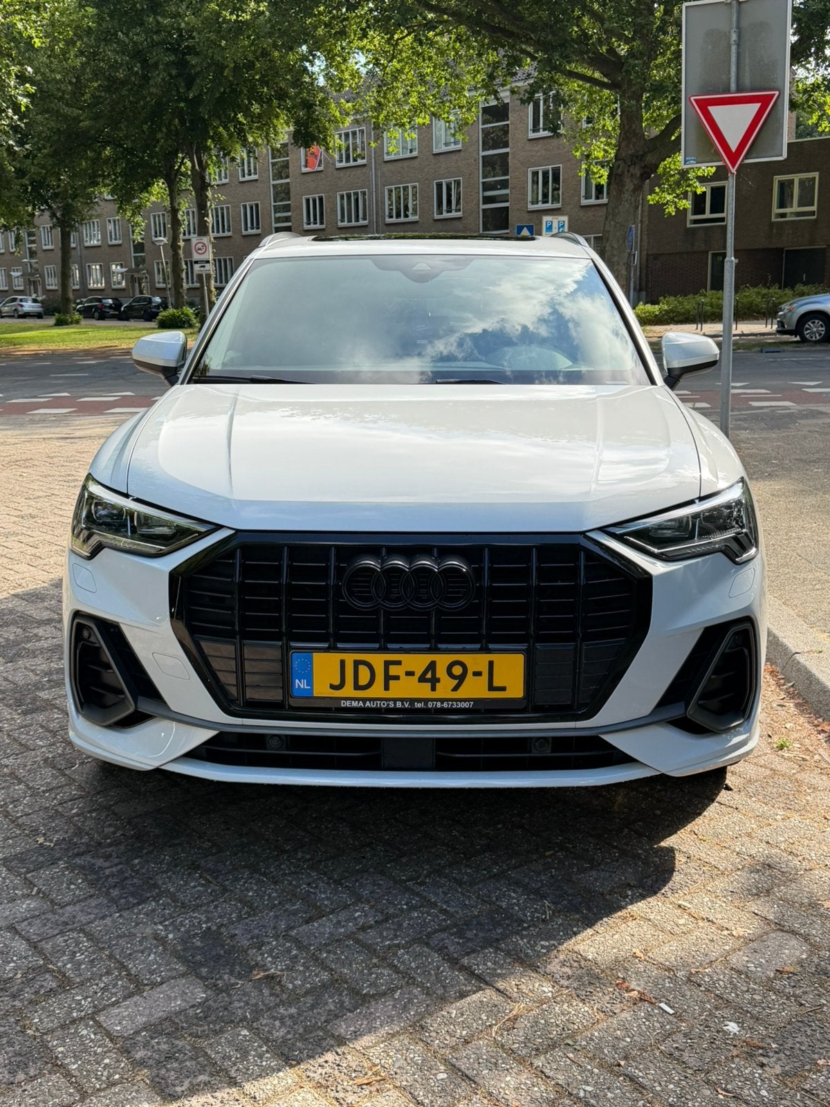 Audi Q3 35 Tfsi 150pk S Tronic 2021 Wit S-line, 4 cilinders, 1505 kg, Wit, Te koop