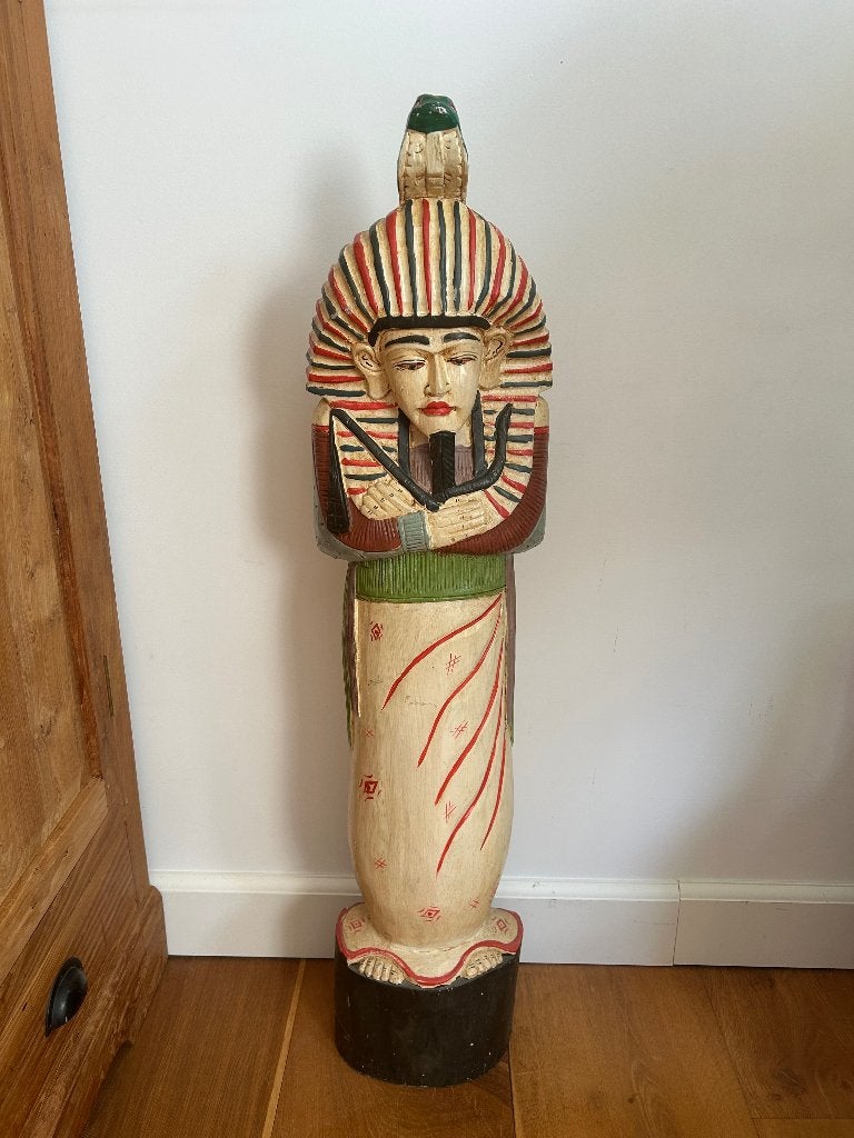 Farao beeld 100 cm, Ophalen of Verzenden, Zo goed als nieuw, Mens
