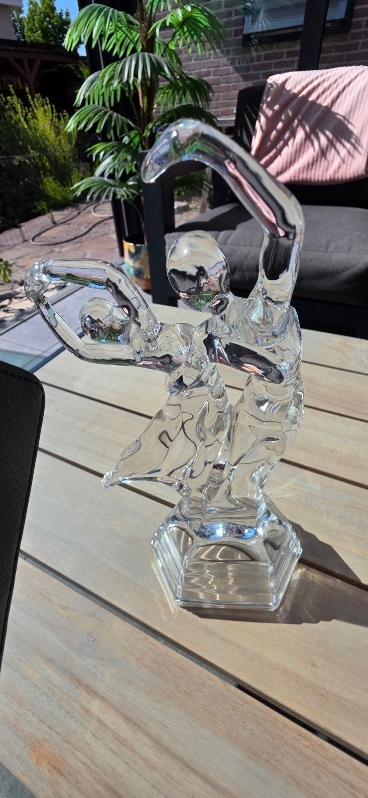RCR Royal Crystal Rock "Bolero" loodkristallen sculptuur, Ophalen, Glas, Groep mensen, Wit