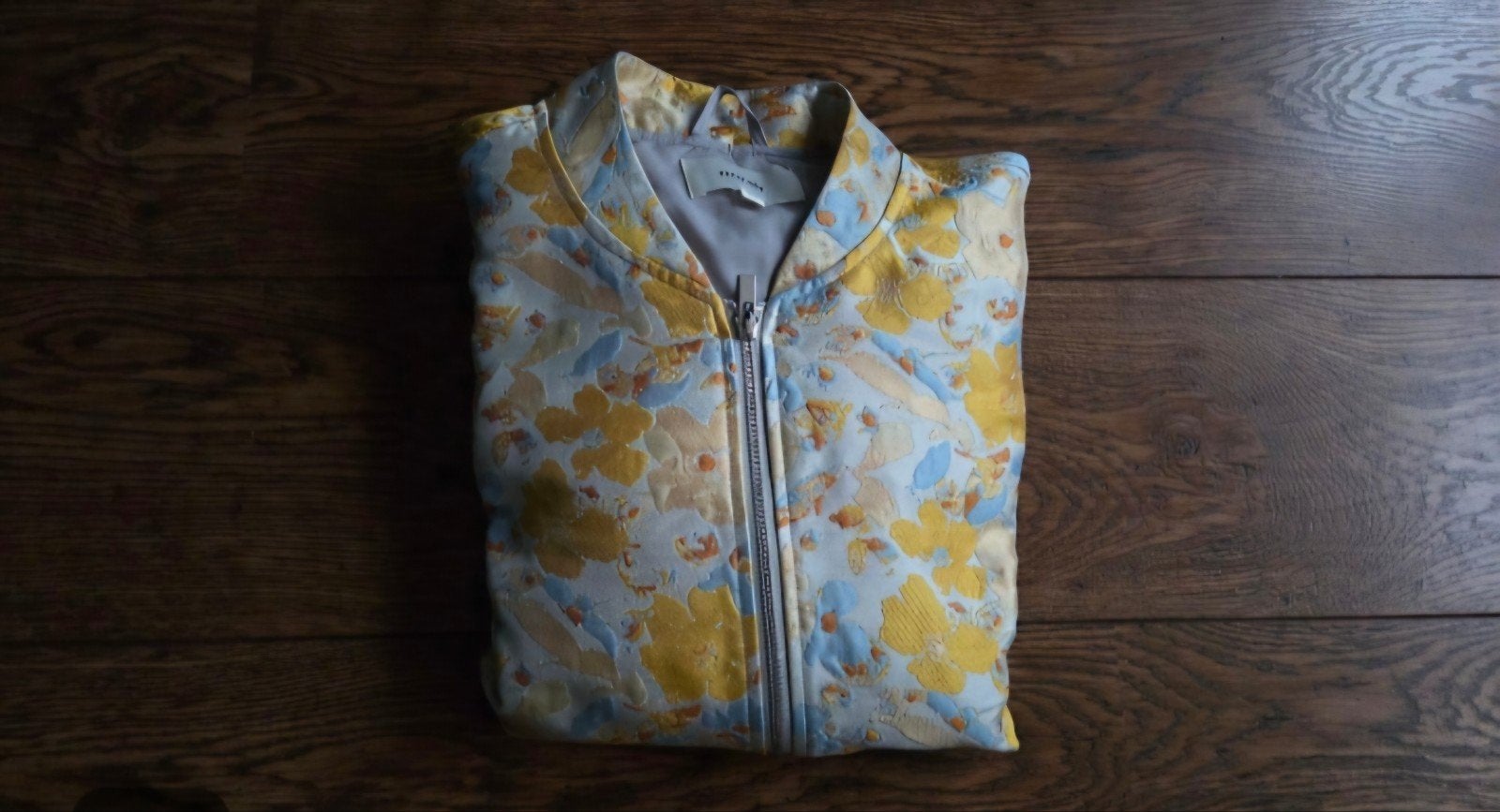 Norah Bomberjack Maat 40 - Bloemenprint Geel/Blauw, Norah, Ophalen of Verzenden