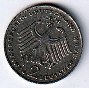 2  mark  1974  D  Duitsland. km. 124, Ophalen of Verzenden, Duitsland, Losse munt