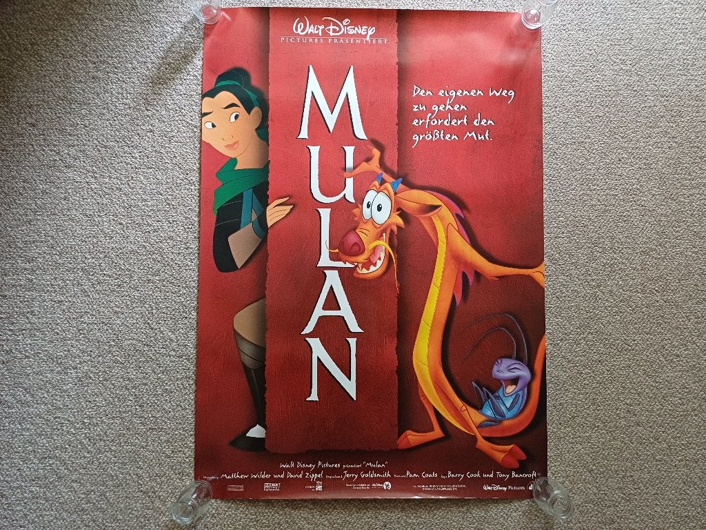 MULAN     filmposter., Rechthoekig Staand, Nieuw, Ophalen of Verzenden, A1 t/m A3