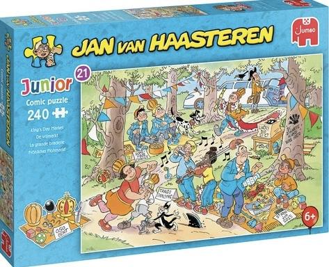Jan van Haasteren Junior - De Vrijmarkt - 240 stukjes, Hobby en Vrije tijd, Denksport en Puzzels, Ophalen of Verzenden, Minder dan 500 stukjes