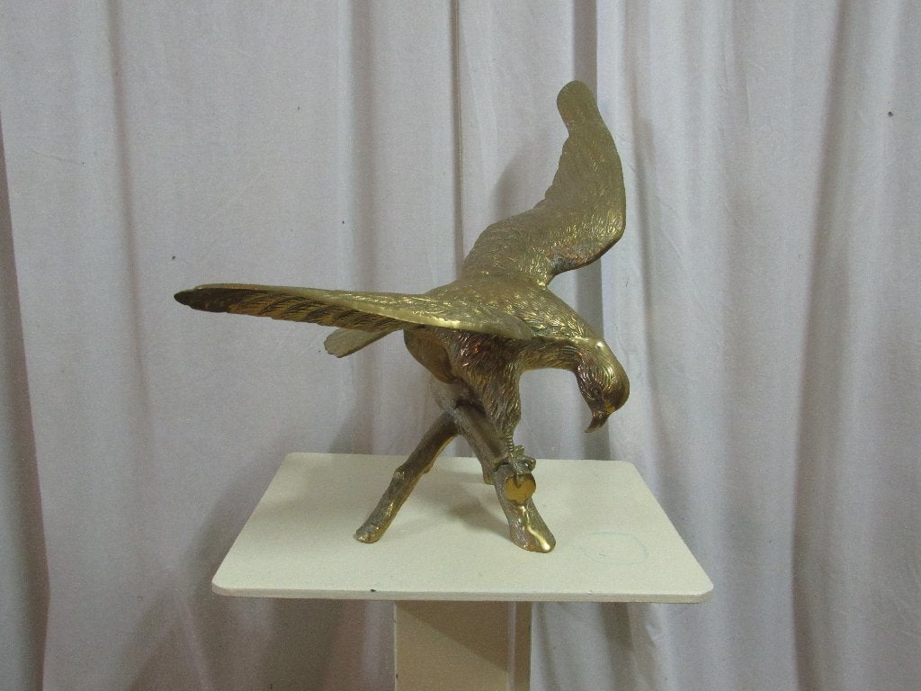 Koperen adelaar beeld (Antiek/Vintage), Antiek en Kunst, Ophalen, Koper