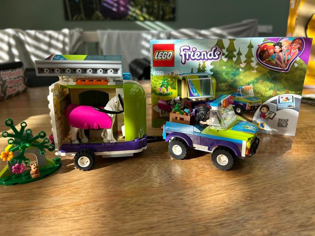 Lego Friends 41371 Mia's paardentrailer, Ophalen, Inclusief minifiguren, Gebruikt, Lego