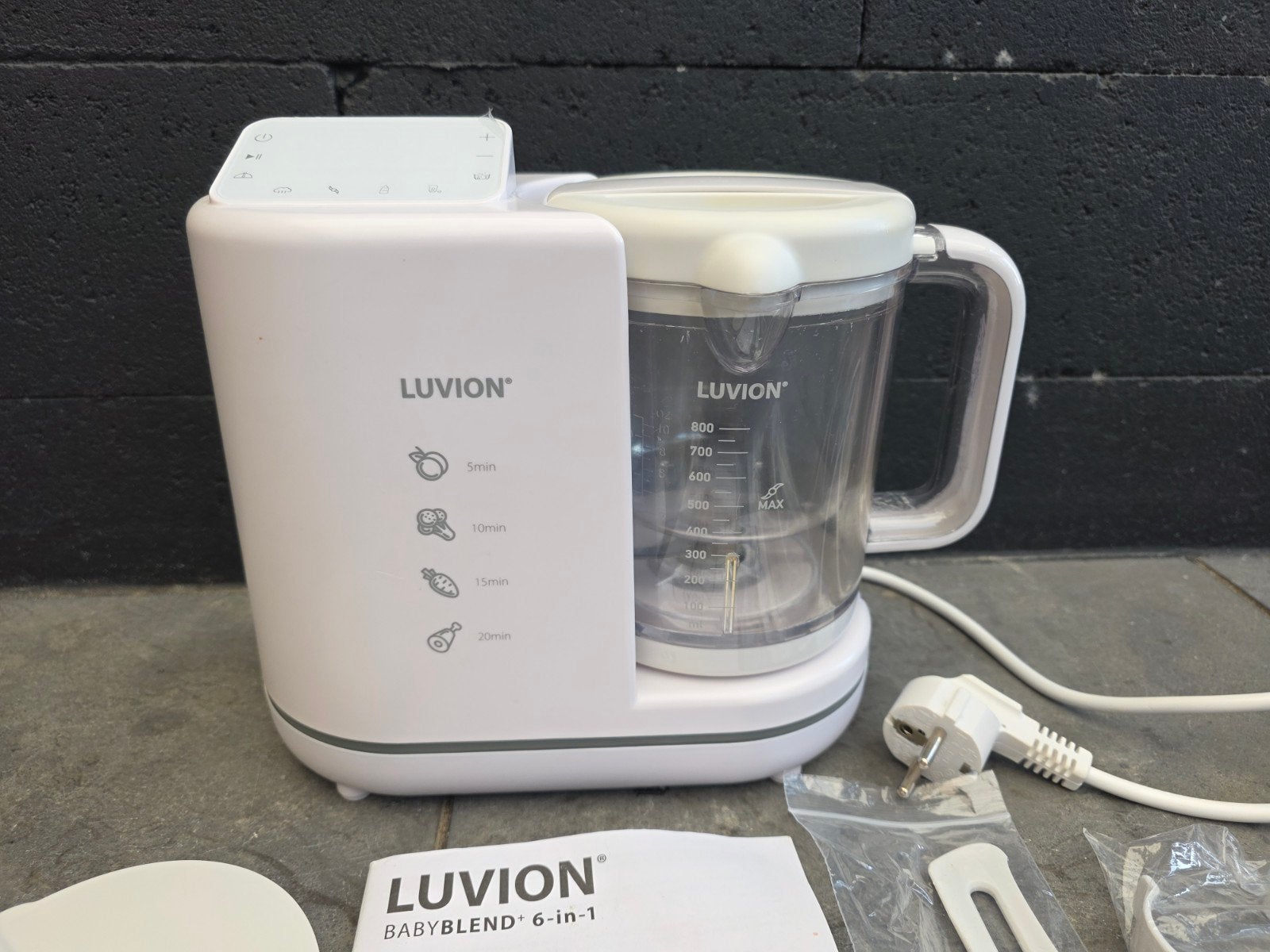 Luvion Babyblender 6-in-1, Stoomfunctie, Luvion, Ophalen of Verzenden, Zo goed als nieuw