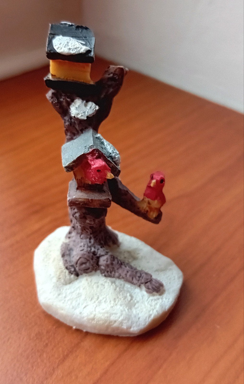 Kerstfiguur birdhouse voor Kerstdorp, Ophalen of Verzenden