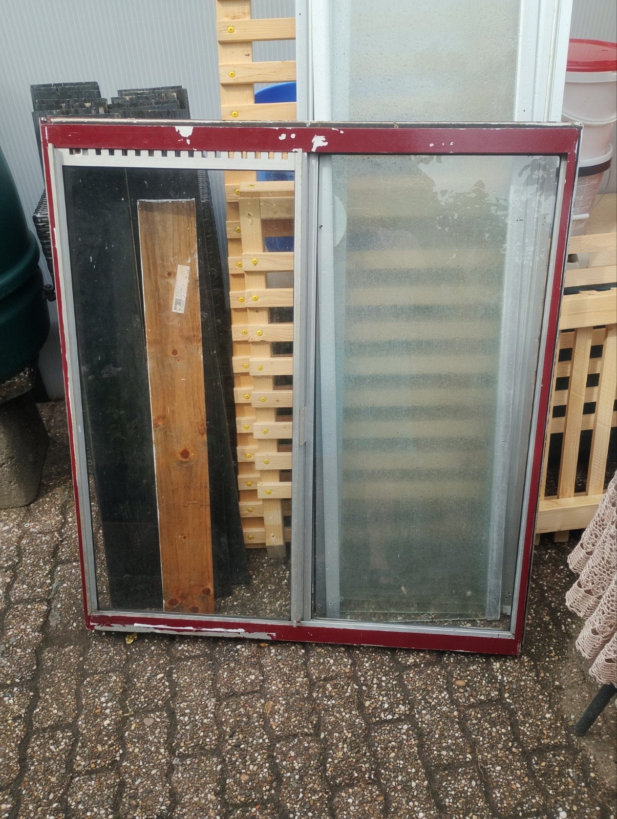 Gebruikt schuifraa, Ophalen, Gevelraam of Ruit, Gebruikt, 80 tot 120 cm