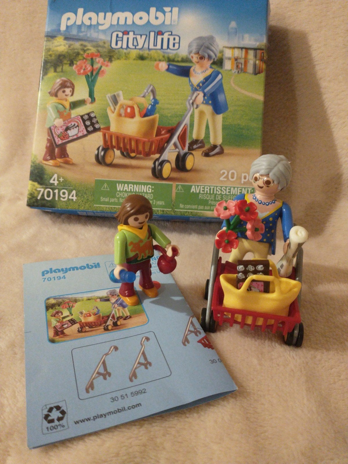playmobil City Life 70194 oma en kleinkind, Complete set, Ophalen of Verzenden, Zo goed als nieuw, City life