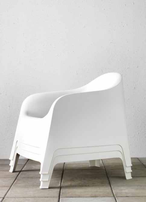 Nieuwe IKEA Skarpo tuinstoelen fauteuil wit, Ophalen, Nieuw, Kunststof